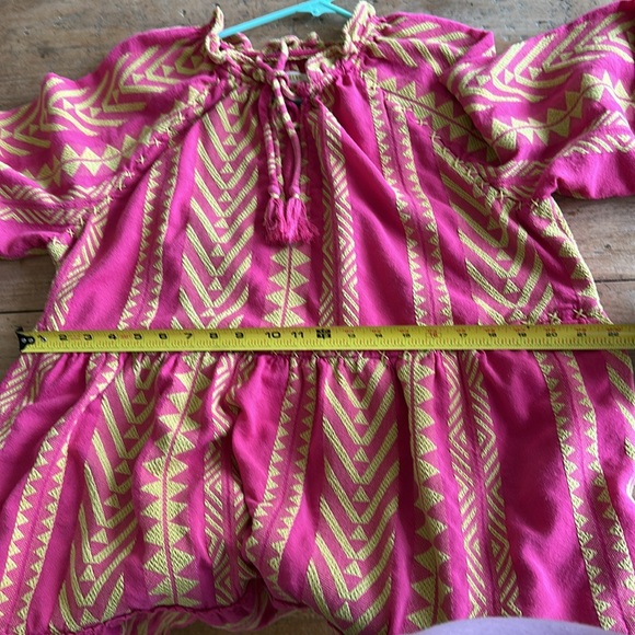 Maeve Pink and Yellow Long Sleeve Dress - Picture 9 of 9